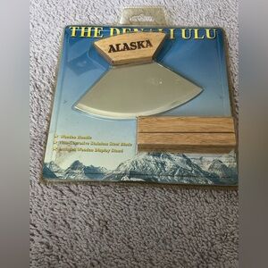 Alaska Ulu Knife with Wooden Handle. NEW IN PACK